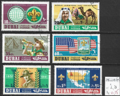 DUBAÏ 286 à 291 Oblitérés Côte 2.20 € ( Catalogue MICHEL ) - Dubai