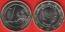 Monaco 1 Euro 2018 Km#194 "Albert II" BiMetallic UNC - Monaco