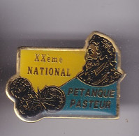 Pin's Sport XXeme National Pétanque Pasteur Réf 8449 - Pétanque