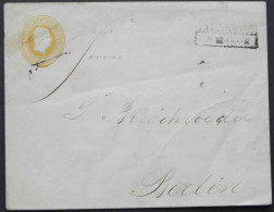 ALLEMAGNE - PRUSSE /  ENTIER POSTAL  3 SG.. JAUNE ORANGE  (ref 1824) - Postal  Stationery