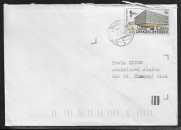 Czechoslovakia. Stamp Sc. 2711 On Letter, Sent From Sladkovicovo 18.01.89 For “Tesla” Uhersky Brod. - Cartas & Documentos