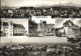 12587178 Amriswil TG Gesamtansicht Mit Alpenpanorama Rathaus Weyerhuesli Wassers - Otros & Sin Clasificación