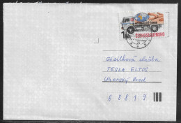 Czechoslovakia. Stamp Sc. 2726 On Letter, Sent From Nitra 23.01.89 For “Tesla” Uhersky Brod. - Brieven En Documenten