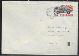 Czechoslovakia. Stamp Sc. 2726 On Letter, Sent 19.01.89 For “Tesla” Uhersky Brod. - Brieven En Documenten