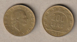 00515) Italien, 200 Lire 1981 - 200 Liras