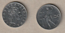 00502) Italien, 50 Lire 1974 - 50 Lire