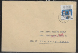 Czechoslovakia. Stamp Sc. 2101 On Letter, Sent From Fulnek 29.06.78 For “Tesla” Uhersky Brod. - Brieven En Documenten