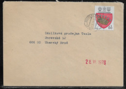 Czechoslovakia. Stamp Sc. 2102 On Letter, Sent From Sumperk 27.06.78 For “Tesla” Uhersky Brod. - Brieven En Documenten