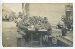 Carte Photo Originale - Manoeuvres De Champagne - Groupe Soldats Au Camp De Sissonne - 8e Chasseurs à Cheval Orléans - Manöver