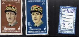 Nouvelles Hébrides ** N° 294/95 (De Gaulle) - Nuovi