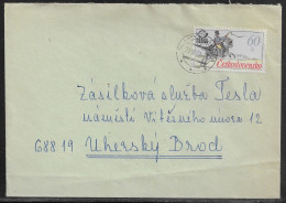 Czechoslovakia. Stamp Sc. 2116 On Letter, Sent From Slapy U Tábora  29.03.78 For “Tesla” Uhersky Brod. - Storia Postale