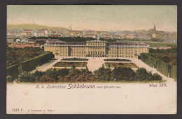 K. K. LUSTSCHLOSS - SCHÖNBRUNN VOM GLORIETTE AUS - WIEN XIII - CARTOLINA FP SPEDITA NEL 1904 - Schönbrunn Palace