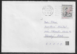 Czechoslovakia. Stamp Sc. 2661 On Letter, Sent From Brno  16.01.89 For “Tesla” Uhersky Brod. - Briefe U. Dokumente