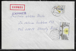 Czechoslovakia. Stamp Sc. 2182, 1968 On Express Letter, Sent From Presov  28.08.78 For “Tesla” Uhersky Brod. - Cartas & Documentos