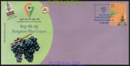 India 2021 Bangalore Blue Grapes GI Tag Special Cover Fruit, Juice, Beverage, Food, Wine (**) Inde Indien - Briefe U. Dokumente