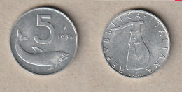 00535) Italien, 5 Lire 1954 - 5 Liras
