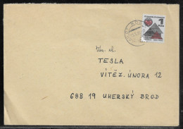 Czechoslovakia. Stamp Sc. 1733 On Letter, Sent From Kosice 17.01.89 For “Tesla” Uhersky Brod. - Briefe U. Dokumente