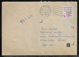 Czechoslovakia. Stamp Sc. 2686 On Letter, Sent From Prague 19.01.89 For “Tesla” Uhersky Brod. - Brieven En Documenten