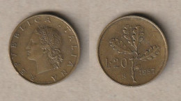 00526) Italien, 20 Lire 1957 - 20 Liras
