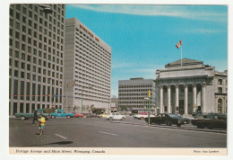 Winnipeg - Manitoba - Portage Avenue And Main Street -  Chrome Pc - Continental Size - Winnipeg