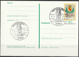 BRD Ganzsache PSo 5 SoSt. Bückeburg 23 10.7.1979 Briefmarkenausstellung ( PK 11)günstige Versandkosten - Postkarten - Gebraucht