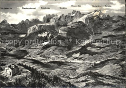 12419838 Appenzell IR Und Alpstein Berghotel Saentis Panoramakarte Appenzell - Autres & Non Classés
