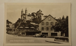 Aarbug AG, Hotel-Restaurant Stadtgarten, Alte Autos, 1955 - Aarburg