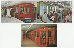 Toronto Subway 3 Pc - Standart Size 1950/60s - Toronto