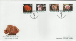 Alderney 2007 FDC Sc 303-306 Corals And Anemones - Alderney