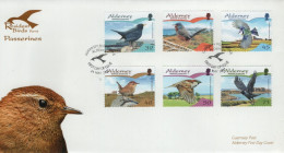 Alderney 2007 FDC Sc 297-302 Passerines Resident Birds Part 2 Set Of 6 - Alderney