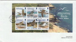 Alderney 2005 FDC Sc 261a Waders Migrating Birds Part 4 Sheet Of 6 - Alderney