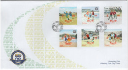 Alderney 2004 FDC Sc 227-232 Soccer FIFA Centenary Set Of 6 - Alderney