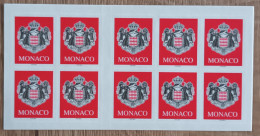Monaco - Carnet YT N°13 - Armoiries - 2000 - Neuf - Carnets