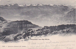 Suisse--LU ---WEGGIS -1902-- Panorama Von Rigi-Kulm  ....timbre.....cachet  RIGI-KULM - Weggis