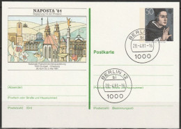 BRD Ganzsache PSo 6 Stempel BERLIN 28.4.1981 Europatag NAPOSTA81 ( PK 65 )günstige Versandkosten - Postkarten - Gebraucht