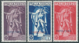 1930 TRIPOLITANIA POSTA AEREA FERRUCCI 3 VALORI MH * - RA29-2 - Tripolitaine