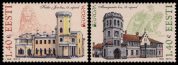 SALE!!! ESTONIA ESTONIE ESTLAND 2017 EUROPA CEPT CASTLES 2 Stamps MNH ** - 2017