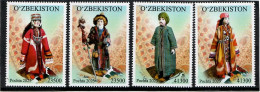 Uzbekistan 2023 . Traditional Clothes . 4v. - Uzbekistan