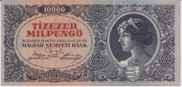 BILLETE DE HUNGRIA DE 10000 PENGO DEL AÑO 1946 SIN CIRCULAR (UNC) (BANKNOTE) - Hongrie