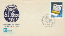 BUENOS AIRES 1984 Centenaire Du Journal El Dia Journal Presse Quotiduen Information - FDC