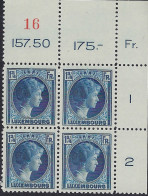 Luxembourg - Luxemburg - Timbres - Charlottte    1927   1 Blocs à 4   MNH** - Blocs & Hojas