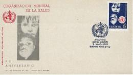 BUENOS AIRES 1968 Organisation Mondiale De La Santé Médecine Enfant - FDC