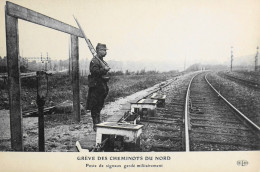 CPA - Evénements > OCTOBRE 1910 - GREVE Des CHEMINOTS Du NORD - TBE - Staking