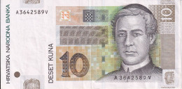 BILLETE DE CROACIA DE 10 KUNA DEL AÑO 2012 EN CALIDAD EBC (XF) (BANKNOTE) - Croacia