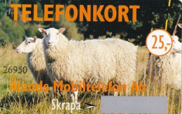 ALAND ISLANDS - Sheeps, Alands Mobiltelefon Prepaid Card 25 Mk, Tirage 5000, 03/97, Mint - Aland