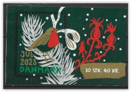 Carnet De 10 Vignettes De Noël Du Danemark 2023 Neuf - Abarten Und Kuriositäten