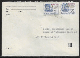 Czechoslovakia. Stamp Sc. 2685 On Letter, Sent From Beroun  15.01.89 For “Tesla” Uhersky Brod. - Briefe U. Dokumente