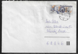 Czechoslovakia. Stamp Sc. 2683 On Letter, Sent From Brezno  16.01.89 For “Tesla” Uhersky Brod. - Brieven En Documenten