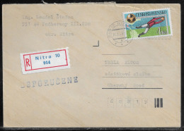 Czechoslovakia. Stamp Sc. 2607 On Registered Letter, Sent From Nitrs  18.01.89 For “Tesla” Uhersky Brod. - Lettres & Documents