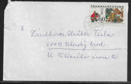 Czechoslovakia. Stamp Sc. 2131 On Letter, Sent From Hrobouow 28.08.78 For “Tesla” Uhersky Brod. - Storia Postale